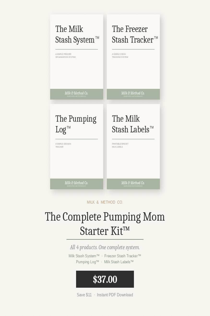 The Complete Pumping Mom Starter Kit™
