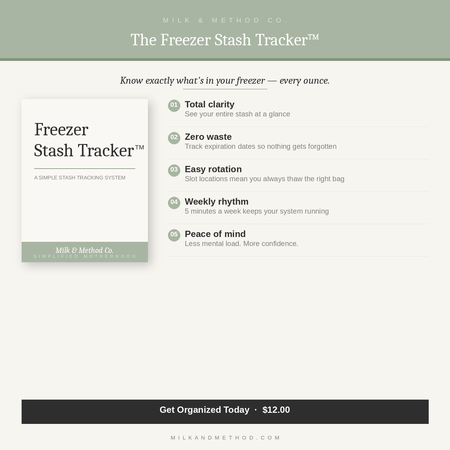 The Freezer Stash Tracker™