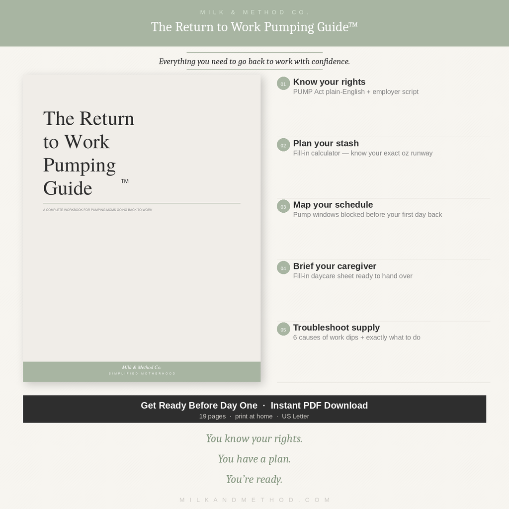 The Return-to-Work Pumping Guide™