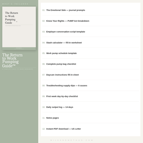 The Return-to-Work Pumping Guide™